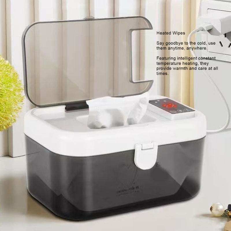 Baby Wipe Warmer - جهاز تسخين ومنظم مناديل الأطفال الأبيض