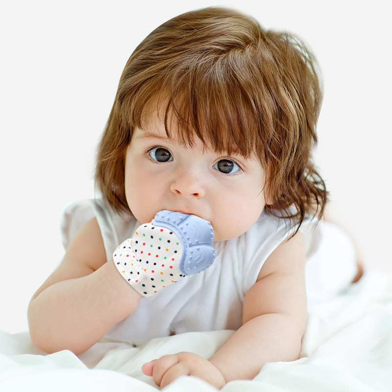 Teething Mitten Baby - الكرتون المطبوعة قفازات الأطفال الطفل عضاضة