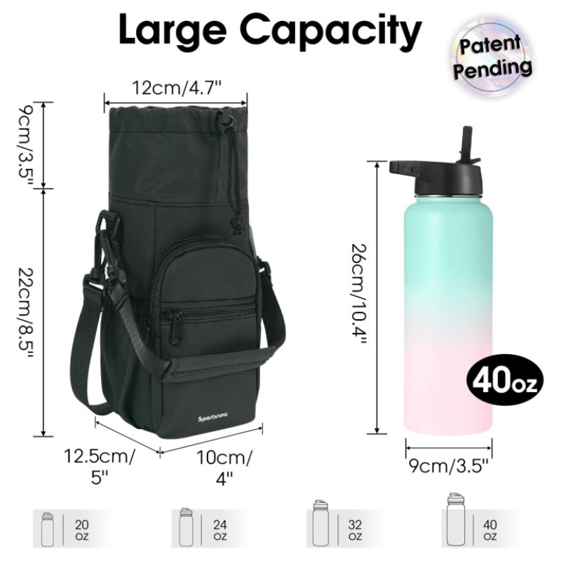 حامل زجاجة ماء مع حزام 40 أونص - مراجعة Portable Bottle Warmer وسعره