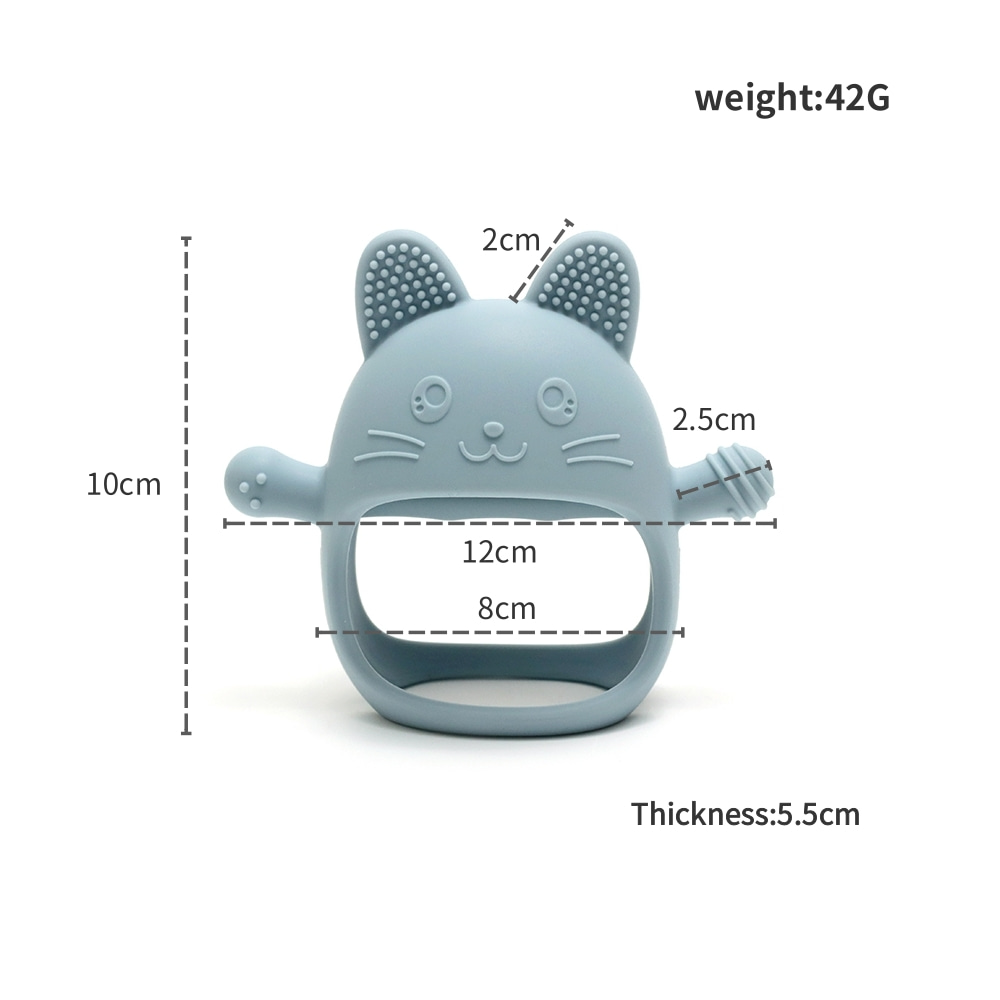 عضاضة أطفال مخصصة بالاسم، قفاز - مراجعة Teething Mitten Baby وسعره