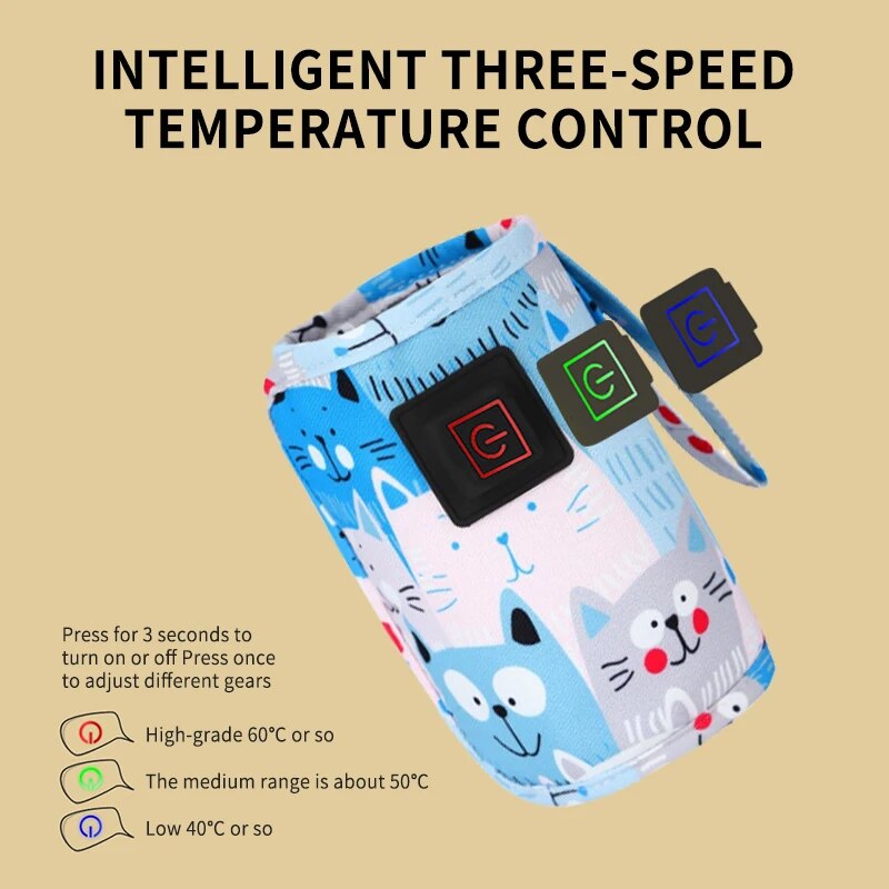 1 قطعة USB جهاز تدفئة الحليب د - مراجعة Portable Bottle Warmer وسعره